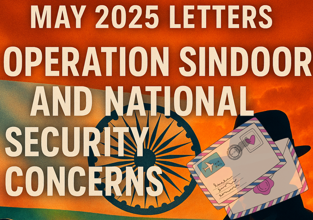 May 2025 Letters